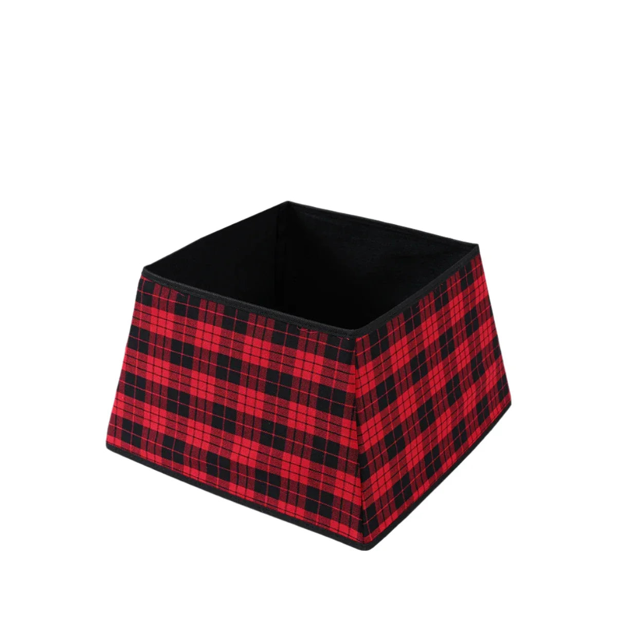 Christmas Red Lattice Tree Base Decoration-0