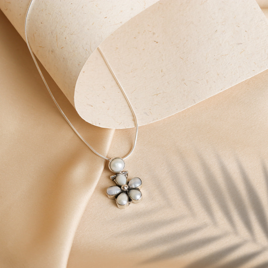 Floral Pearl Pendant-0