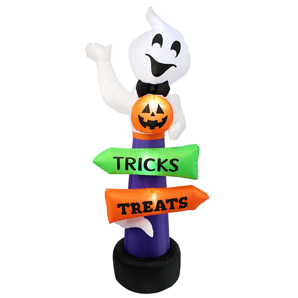 Halloween Inflatable Glowing Signpost Outdoor Decoration-0