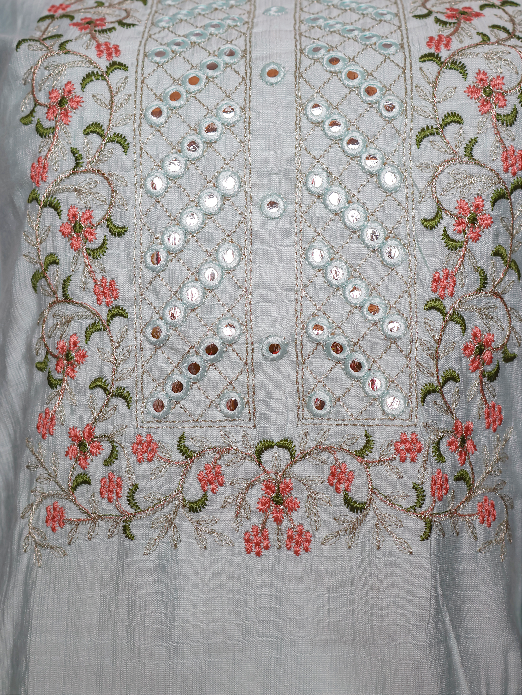 Cotton Kurti with Beautifully Embroidered Neckline-3