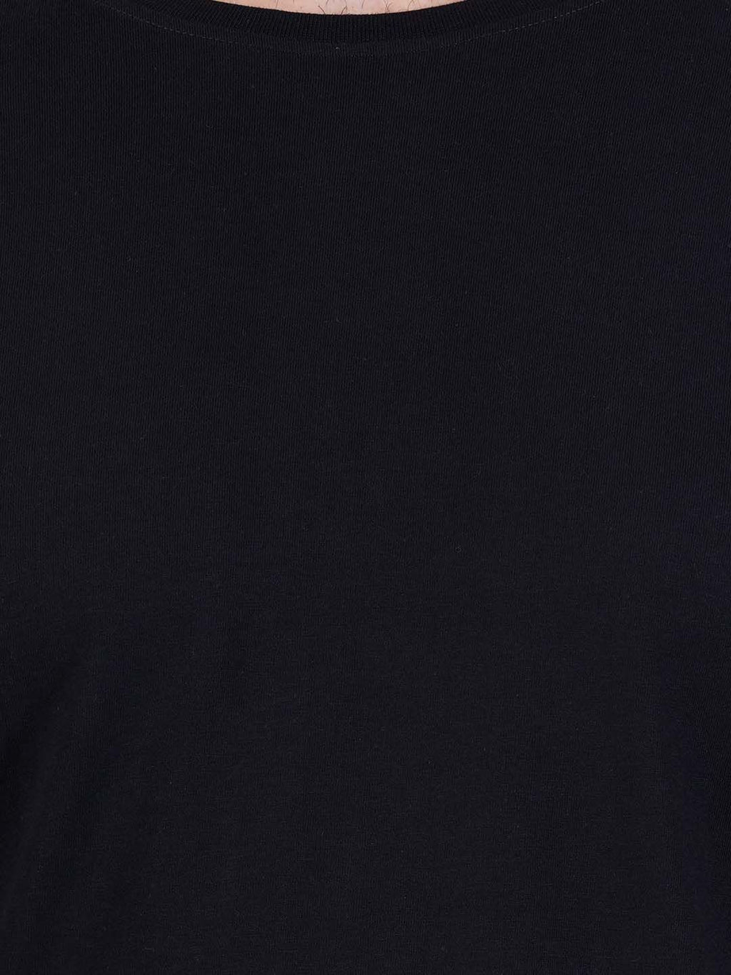 Pure Cotton T-Shirt for Men and Women - Black-8