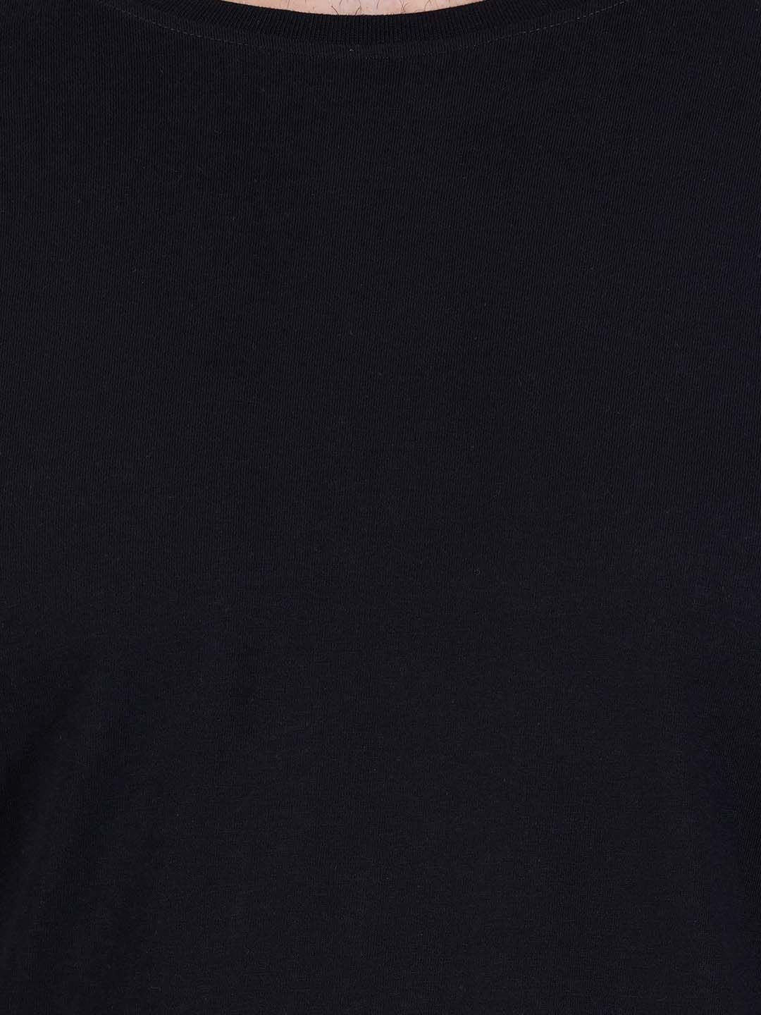 Pure Cotton T-Shirt for Men and Women - Black-8