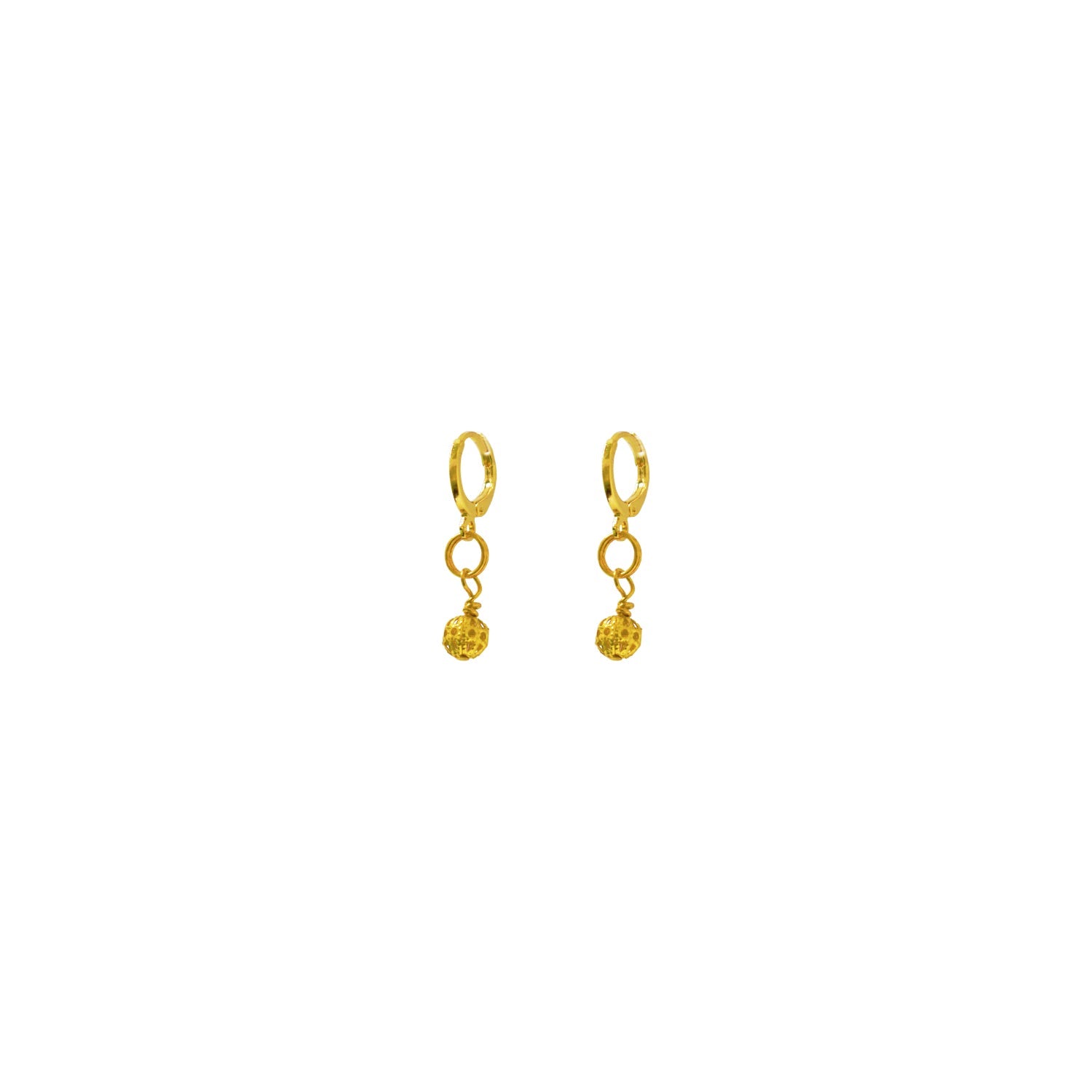 Gold Huggie Earrings, Filigree Huggie earrings, Chic Earrings, Elegant Huggie Ear Accessories | by lovedbynlanla-0